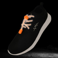 Reflexní elastické tkaničky - tmavě růžové Reflexní elastické tkaničky - tmavě růžové